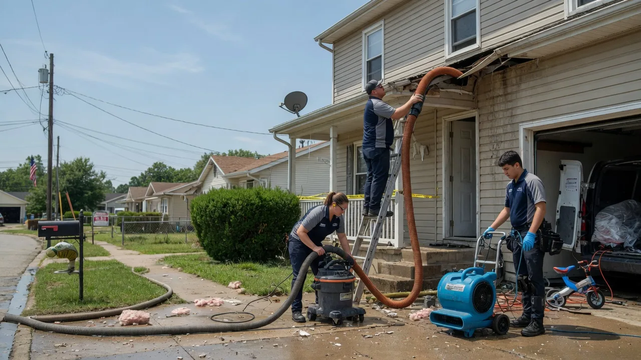 Water Damage Restoration in Cantrall, IL near me